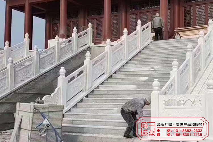 寺庙汉白玉栏杆
