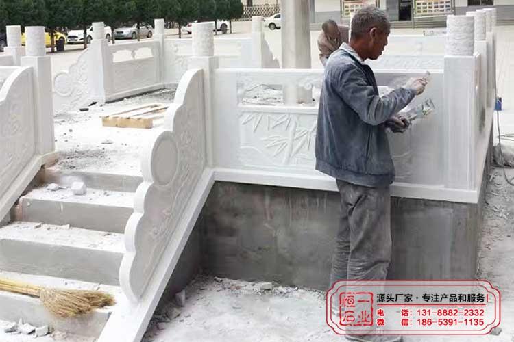 汉白玉旗台栏杆