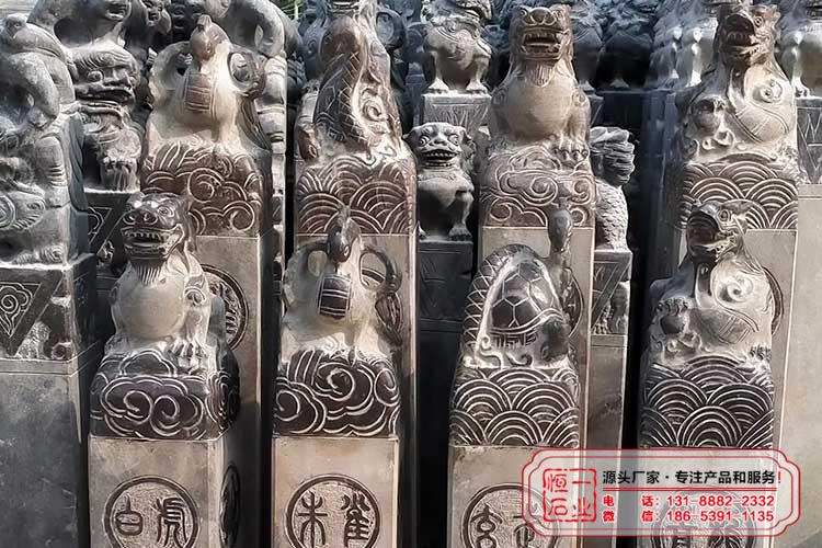 仿古拴马桩